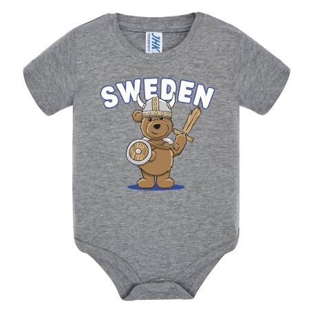 Grey melange JHK Little Viking, Sweden Baby body