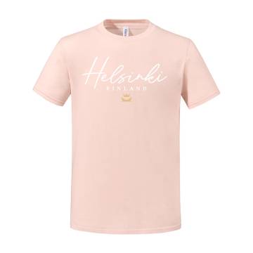 Soft rose Helsinki kaunokirjoitus T-paita