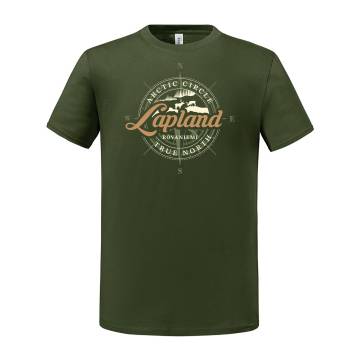 Military Green DC Lapland Kompassi T-paita