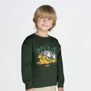Bottle Green Moomin Zoo Kids Sweatshirt