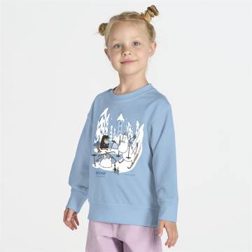 Sky Blue Moomin Winter Kids Sweatshirt
